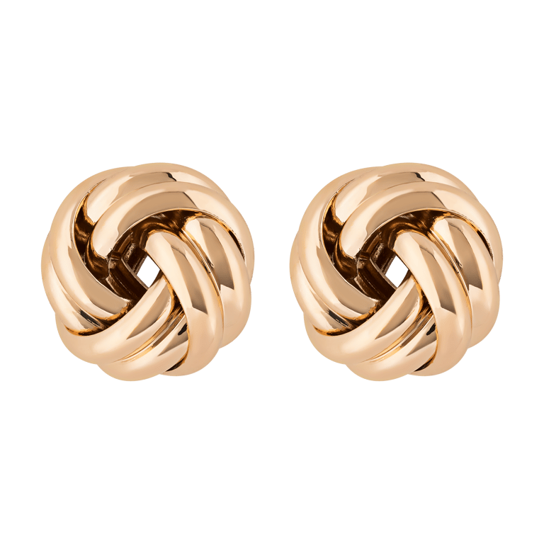 Nautilus. Knot Earrings - Gold