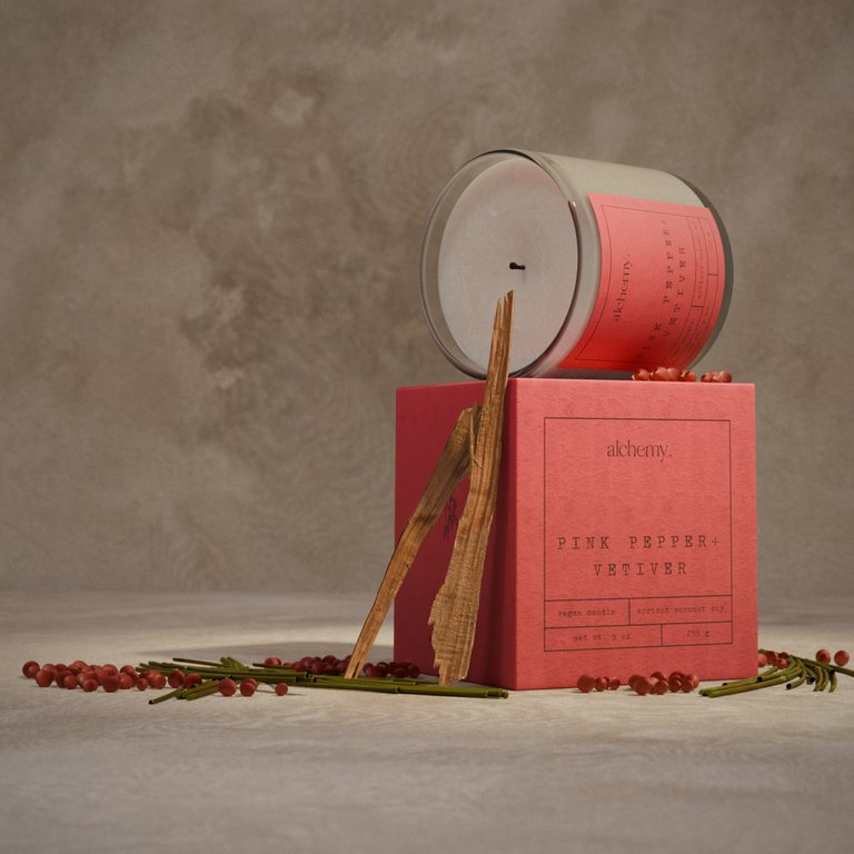 Pink Pepper + Vetiver Candle