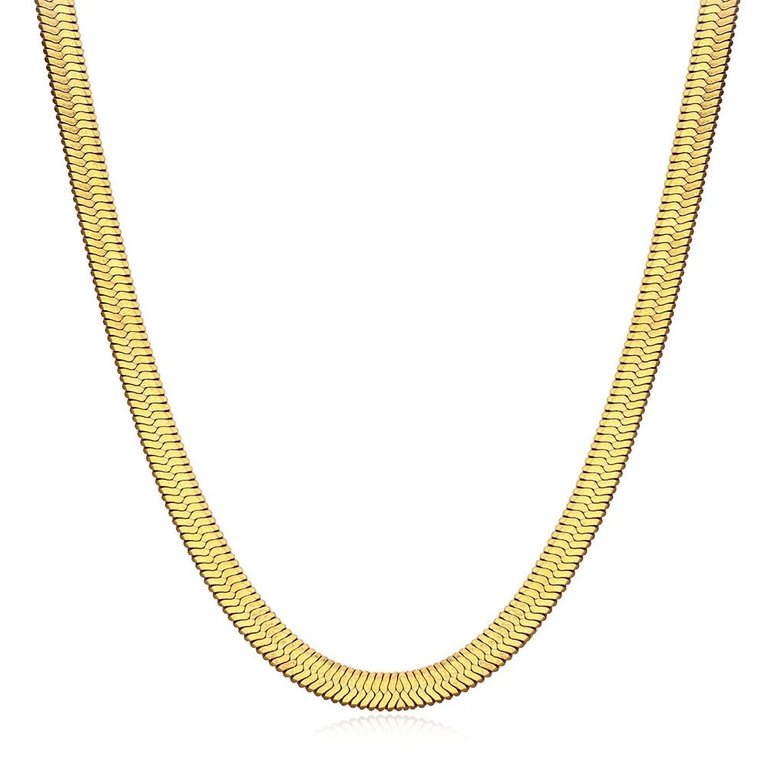 Serpens. Herringbone Snake Necklace