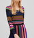 Ceti Stripe Sweater In Black Multi