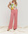 Coral Flowy Pant In Coral