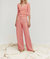 Coral Flowy Pant In Coral - Coral