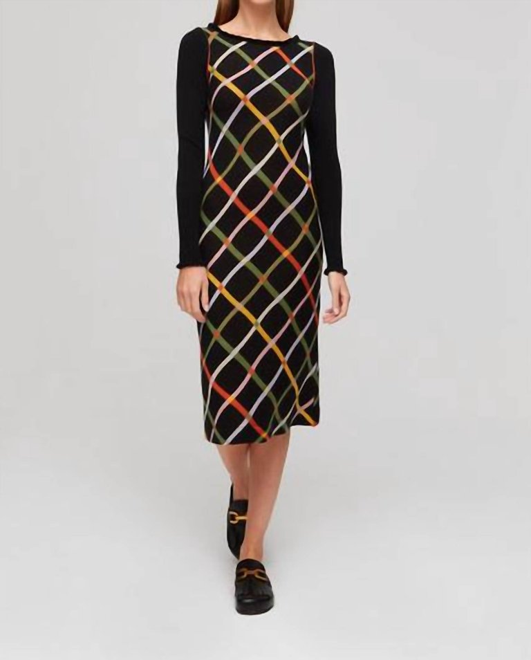 Knit Dress In Black Multi - Black Multi