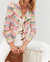 Silan Knit Blazer In Pink Multi - Pink Multi