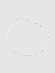 Tennis Anklet - Silver