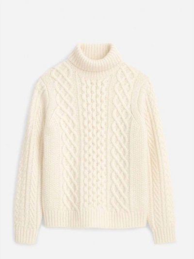 Alex Mill Fisherman Cable Turtleneck In Ivory product