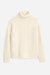 Fisherman Cable Turtleneck In Ivory - Ivory