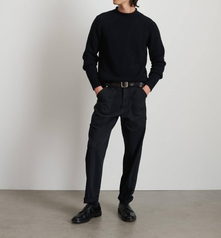 Men's Painter Pants In Washed Black