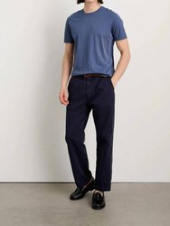 Men's Straight Leg Pants In Vintage Washed Chino In Dark Navy