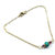 14K Gold Filled Pink and Turquoise Gemstone Dainty Bracelet - Gold Multi