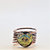 6 Stack Copper Multi Wrap Heart Crystal Bling Ring