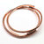 Adjustable Hammered Copper Overlap Bangle For Him or Her