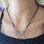 As Seen on Ashley Liao Copper Turquoise Wire Wrapped Necklace