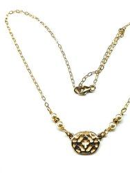 As Seen on Molly Ringwald Gold Filled Filigree Pearl Choker Necklace