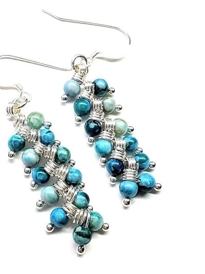 Alexa Martha Designs As Seen on TV Jane the Virgin Sterling Silver Turquoise Wire Wrapped Earrings product