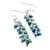 As Seen on TV Jane the Virgin Sterling Silver Turquoise Wire Wrapped Earrings - Multi