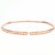 Bare Copper Hammer Textured Bangle