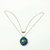 Blue Green Beaded Super Sparkly Rivoli Crystal Necklace