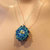 Blue Green Beaded Super Sparkly Rivoli Crystal Necklace