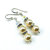 Bridal Sterling Silver Stacked Crystal and Pearl Earrings