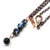 Child Abuse Prevention Awareness Gemstone Pendant With Lava Rock Bead Charm