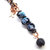 Child Abuse Prevention Awareness Gemstone Pendant With Lava Rock Bead Charm