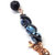 Child Abuse Prevention Awareness Gemstone Pendant With Lava Rock Bead Charm