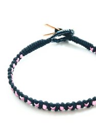 Copper Breast Cancer Awareness Ribbon Bracelet