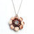 Copper Crystal Flower Spinner Necklace