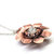 Copper Crystal Flower Spinner Necklace