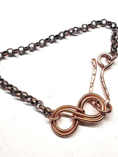 Alexa Martha Designs Copper Double Infinity Chain Bracelet For Him and Her product