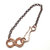 Copper Double Infinity Chain Bracelet For Him and Her