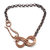 Copper Double Infinity Chain Bracelet For Him and Her - Copper