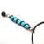 Copper Spiral Turquoise Wand Pendant With Essential Oil Lava Rock Bead Charm