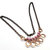 Copper Wire Wrapped Sculpted Pink Gemstone Necklace