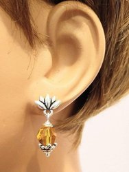 Crystal Pineapple Earrings