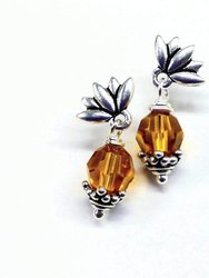 Crystal Pineapple Earrings