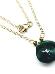 Emerald Pear Drop Necklace
