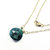 Emerald Pear Drop Necklace - Emerald/Gold