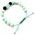 Glamorous Mint Green Amazonite Gemstone Crystal Lava Rock Bracelet - Mint Green