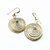 Gold Filled 14CT Crystal Spiral Earrings - Gold