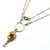 Gold Filled Purple Crystal Circle Necklace