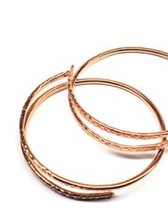 Interlocking Full Overlap Copper Bangle Set