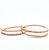 Interlocking Full Overlap Copper Bangle Set - Copper