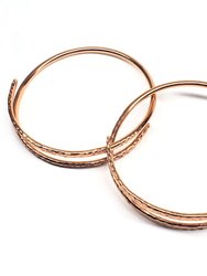 Interlocking Full Overlap Copper Bangle Set