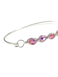 Large Swarovski Crystal Bar Bangle Bracelet