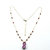 Lavender Jade Drop Gemstone Wire Wrapped 14KT Gold Filled Necklace