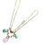 Light Pink and Mint Chalcedony 14 Kt Gold Filled Necklace