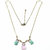 Light Pink and Mint Chalcedony 14 Kt Gold Filled Necklace