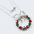 Limited Edition Red And Green Crystal Wreath Necklace - Multi